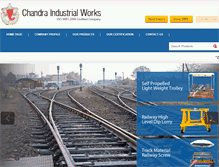 Tablet Screenshot of chandratrackfittings.com